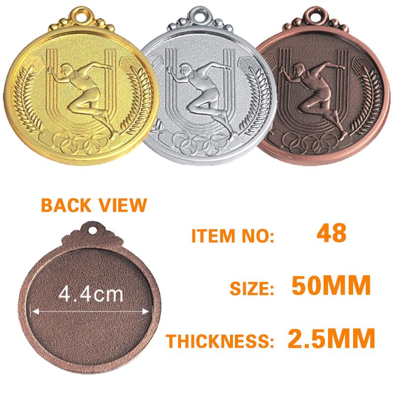 50mm zinc alloy track and field medal - 副本 - 副本