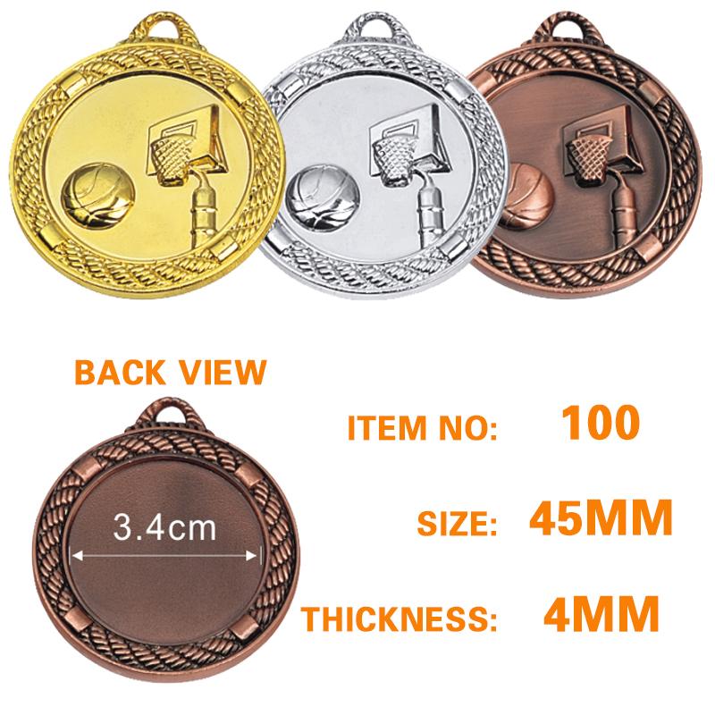 45mm basketball medal-heavy weighted