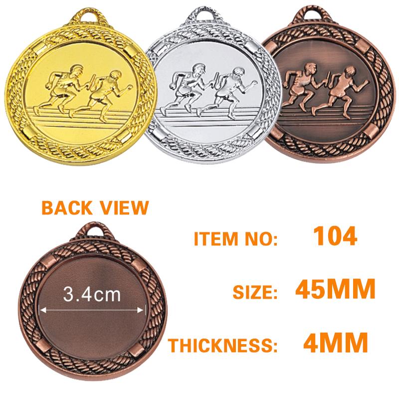 45mm running medal