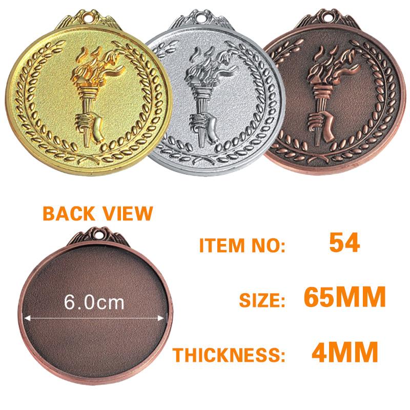 65mm torch victory medal