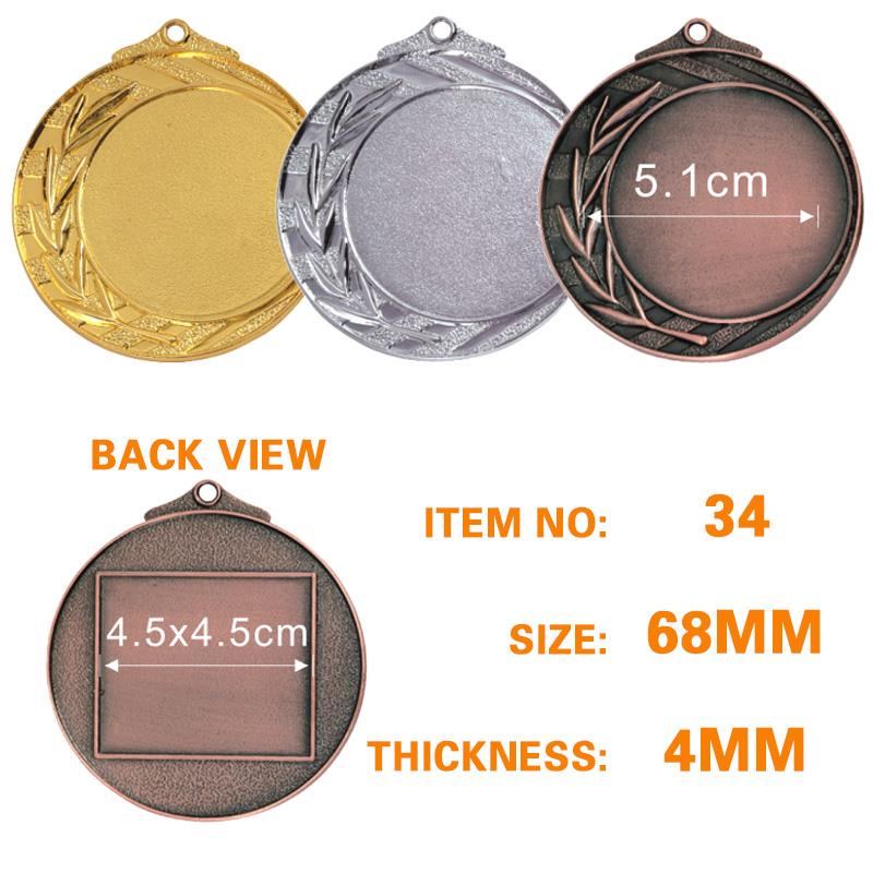 No.34 70mm insert medal