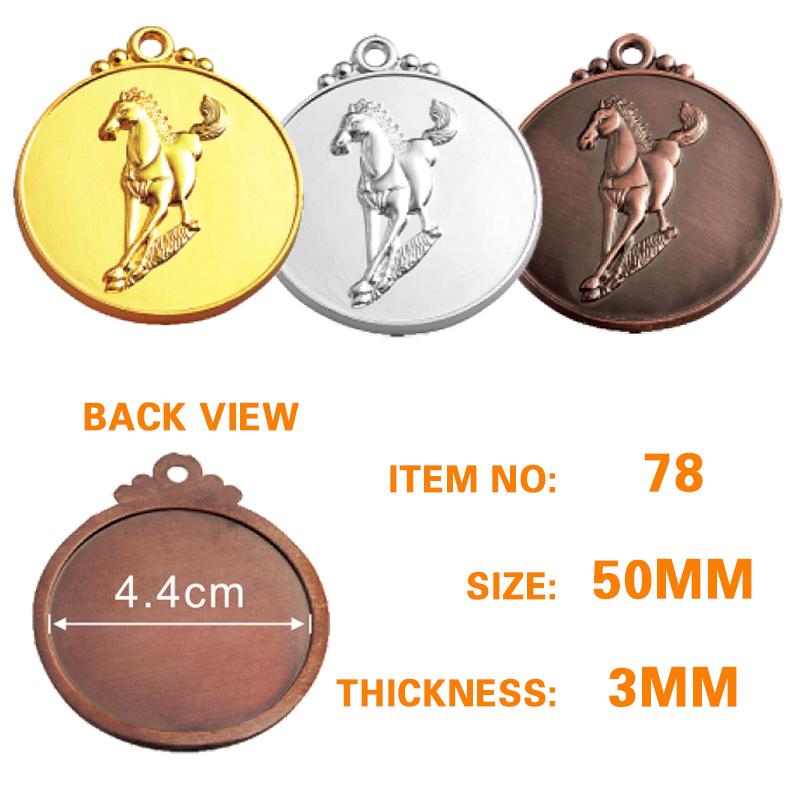50mm Equestrian Medal  