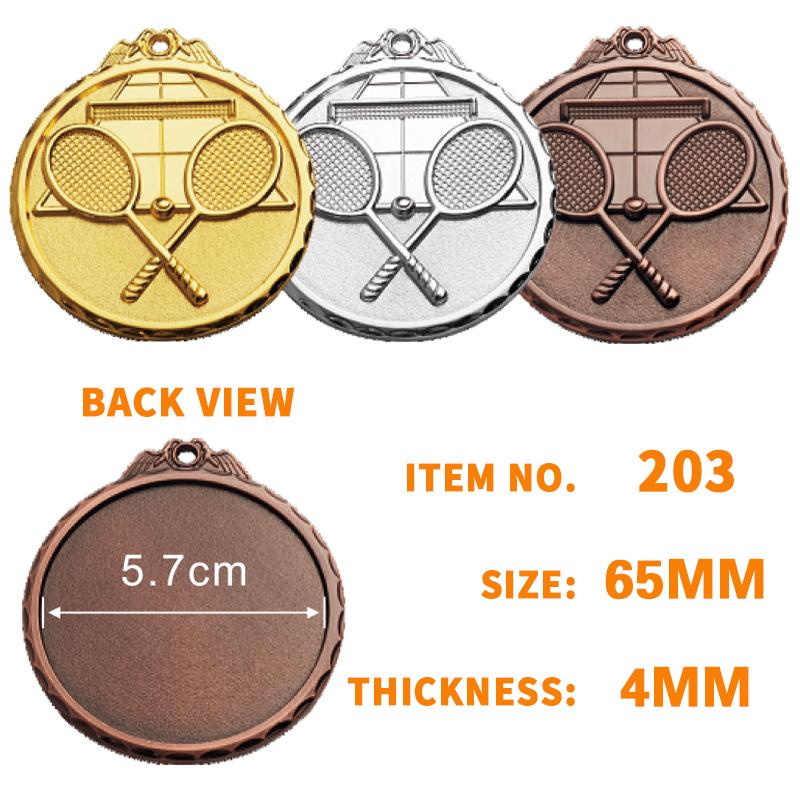 New 65mm Badminton Medal 