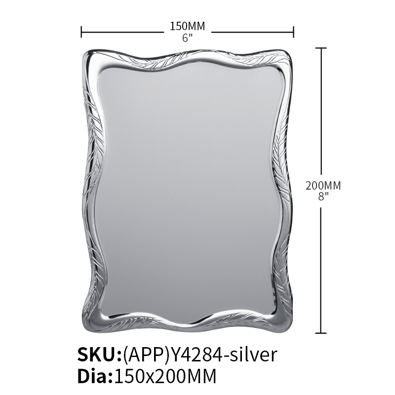 Alumiunum Plaque Plate (APP)Y4284-Silver