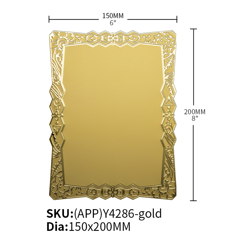 Alumiunum Plaque Plate (APP)Y4286-Gold