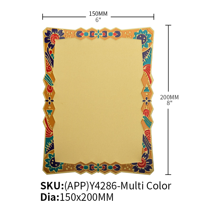 Alumiunum Plaque Plate (APP)Y4286-Multi Color