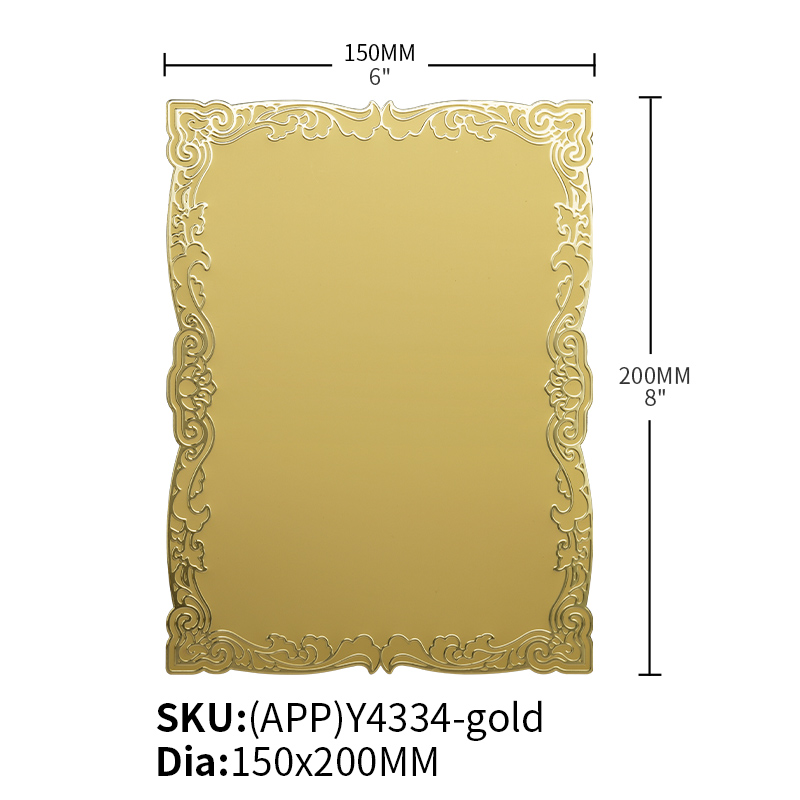 Alumiunum Plaque Plate (APP)Y4334-Gold