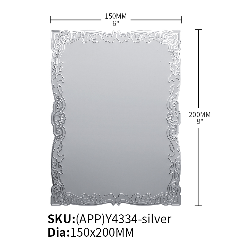 Alumiunum Plaque Plate (APP)Y4334-Silver