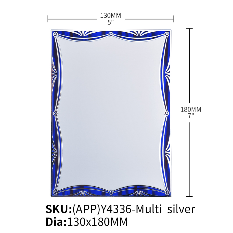 Alumiunum Plaque Plate (APP)Y4336-Multi Silver