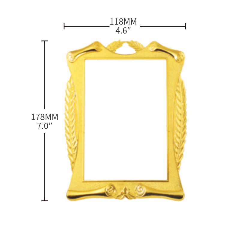 CY-2124 Metal Zinc Alloy Plaque Frame