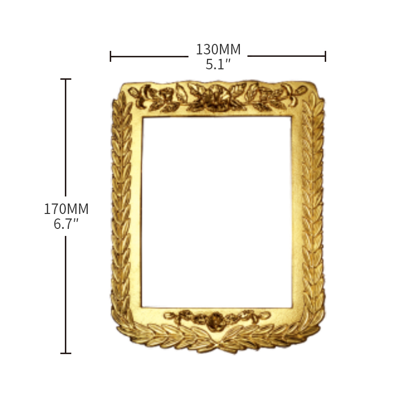 CY-634 Metal Zinc Alloy Plaque Frame