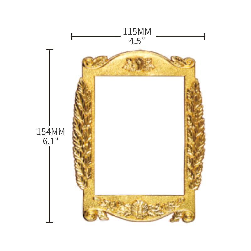 CY-644 Metal Zinc Alloy Plaque Frame