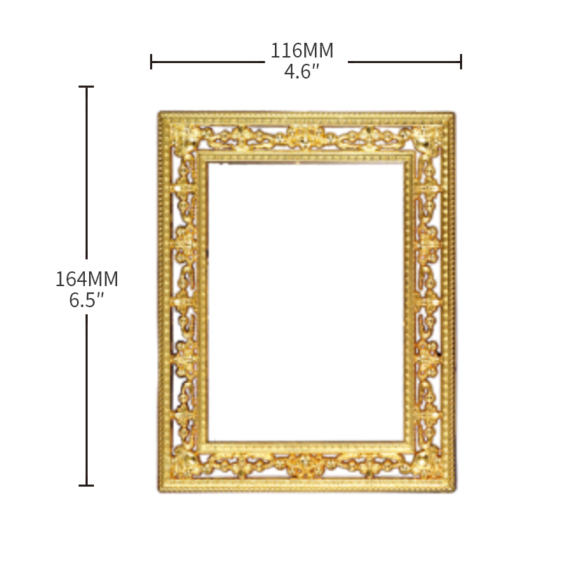 CY-684 Metal Zinc Alloy Plaque Frame