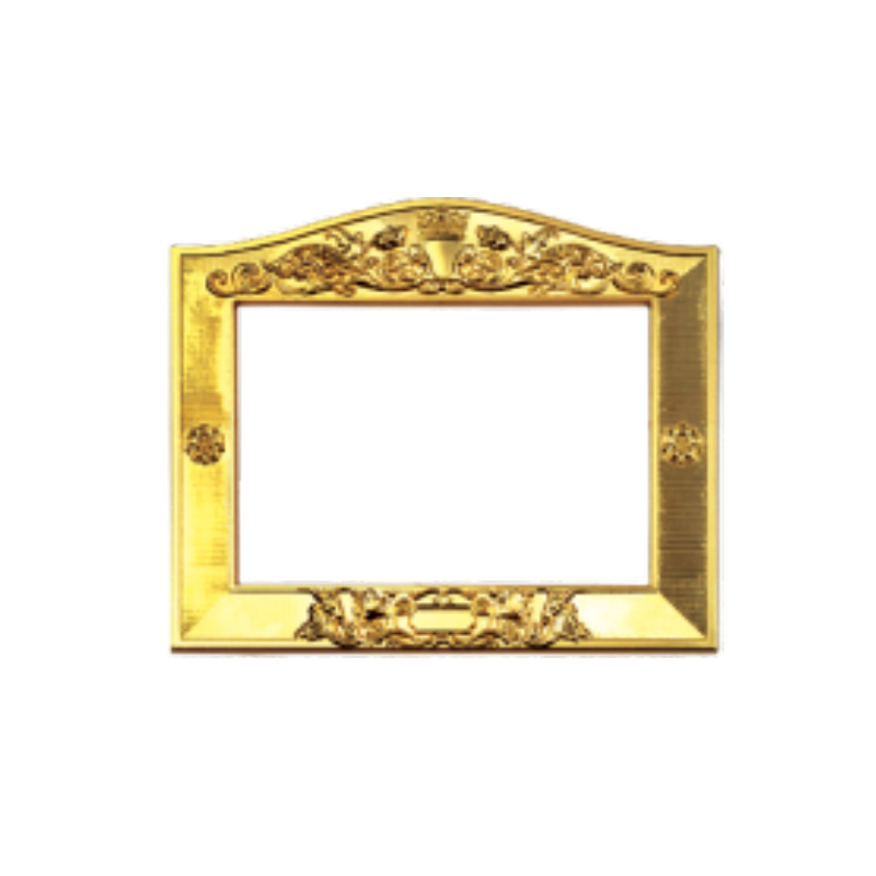 CY-744 Metal Zinc Alloy Plaque Frame