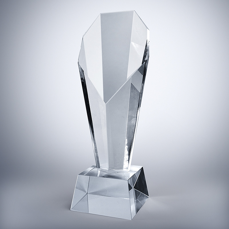 GCP1016 Optical Crystal Trophy With Premium Giftbox-3 Sizes