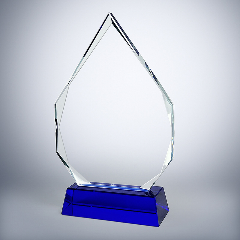 GCP1024 Clear Glass Trophy With Premium Giftbox-3 Sizes