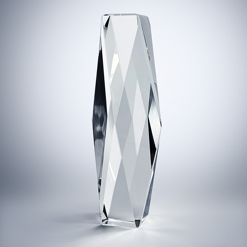 GCP2502 Crystal Trophy With Premium Giftbox-5 Sizes