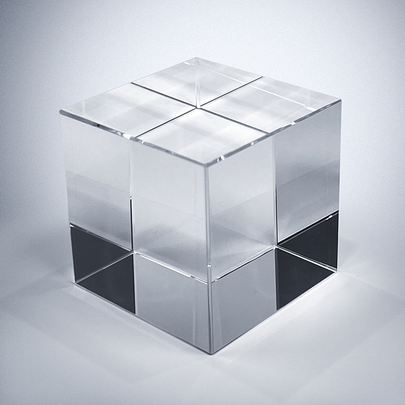 GCP2705 Crystal Cube Paperweight-9 Sizes