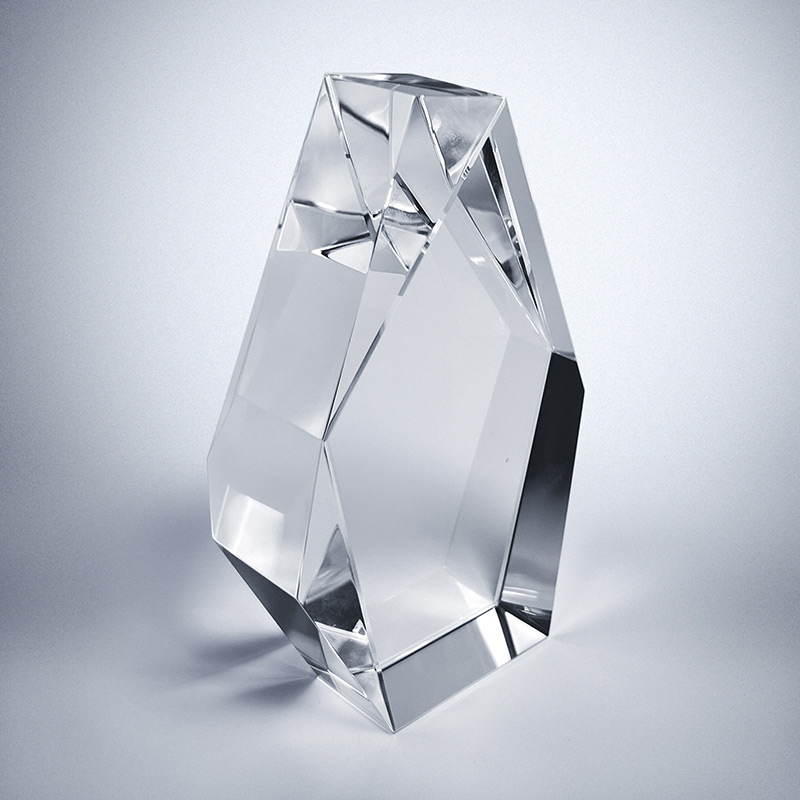 GCP2713 Crystal Rhombus Paperweight-3 Sizes