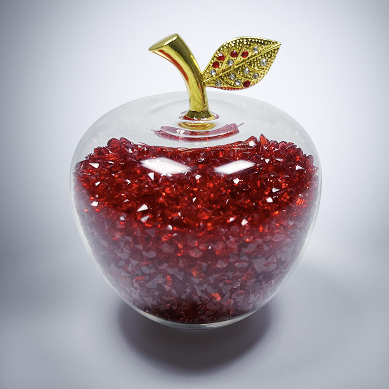 GCP2731 Crystal Apple Paperweight-1 Size 3 colors