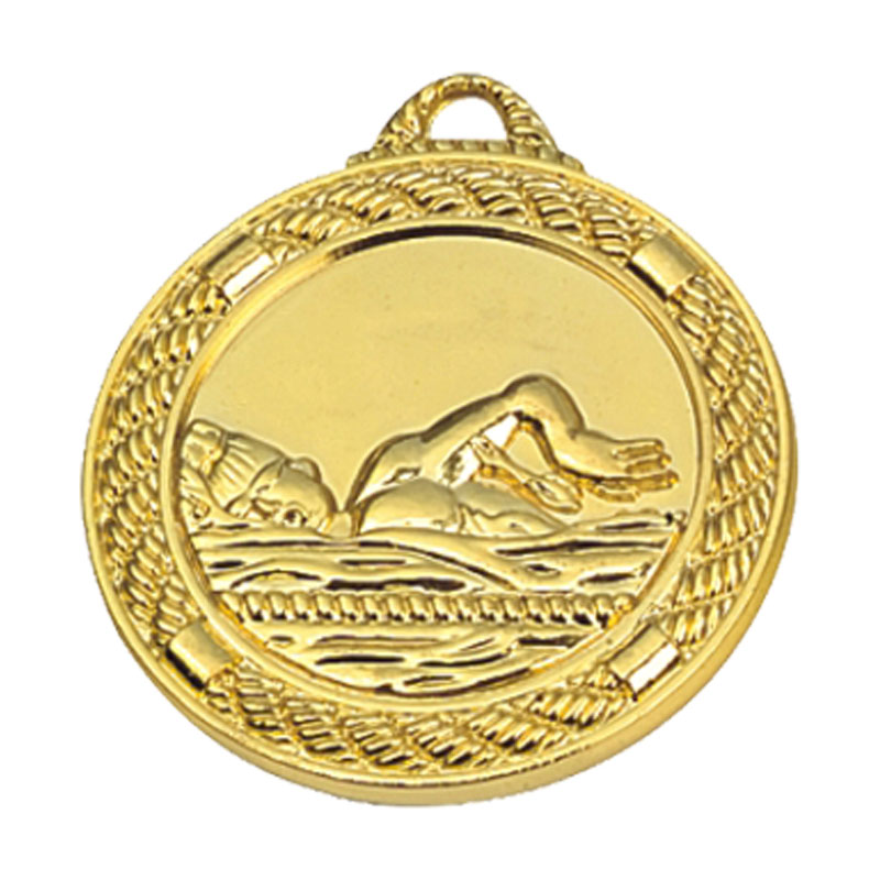 MM106 Swimming Medal-Zinc d45(1.75'') i32(1.25'') t4