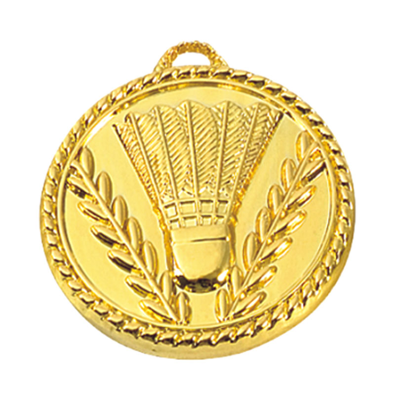 MM111 Badminton Medal-Zinc d40(1.57