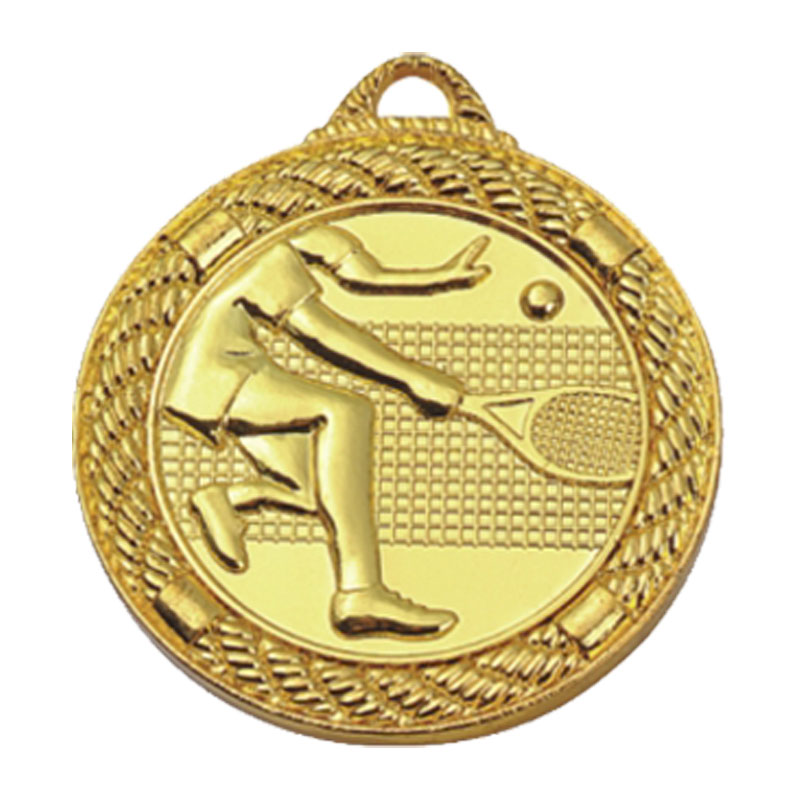 MM146 Tennis Medal-Zinc d45(1.75'') i32(1.25'') t4