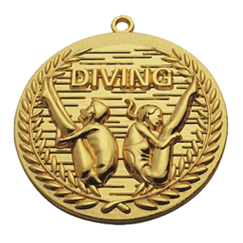 MM185 3D Diving Medal-Zinc d65(2.55