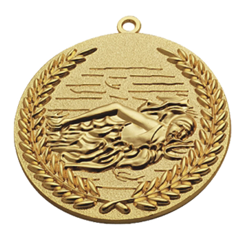 MM186 3D Swimming Medal-Zinc d65(2.55