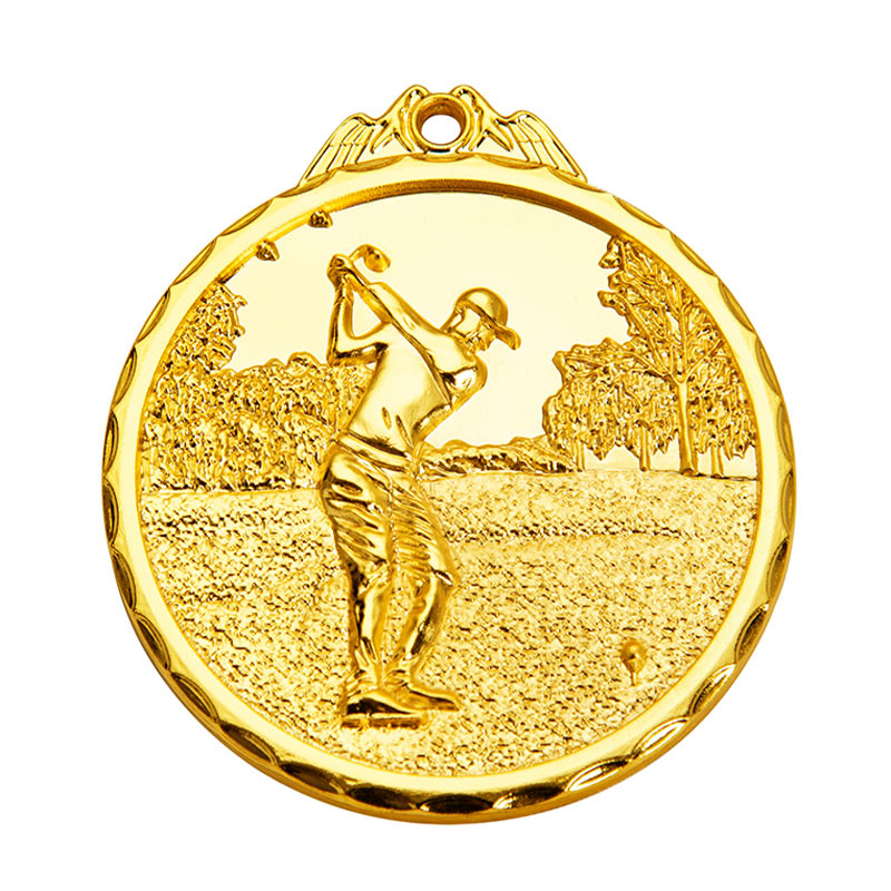 MM204 3D Golf Medal-Zinc d65(2.55