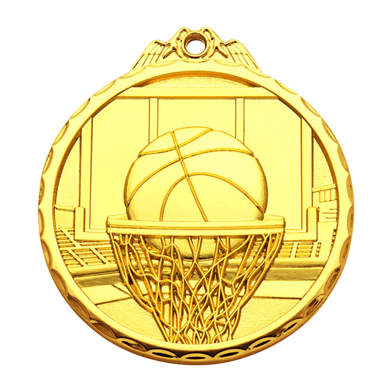 MM205 3D Basketball Medal-Zinc d65(2.55