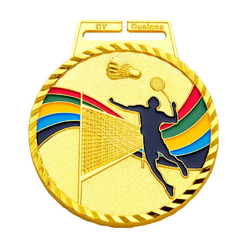 MM217 Badminton Medal-Zinc d70(2.75