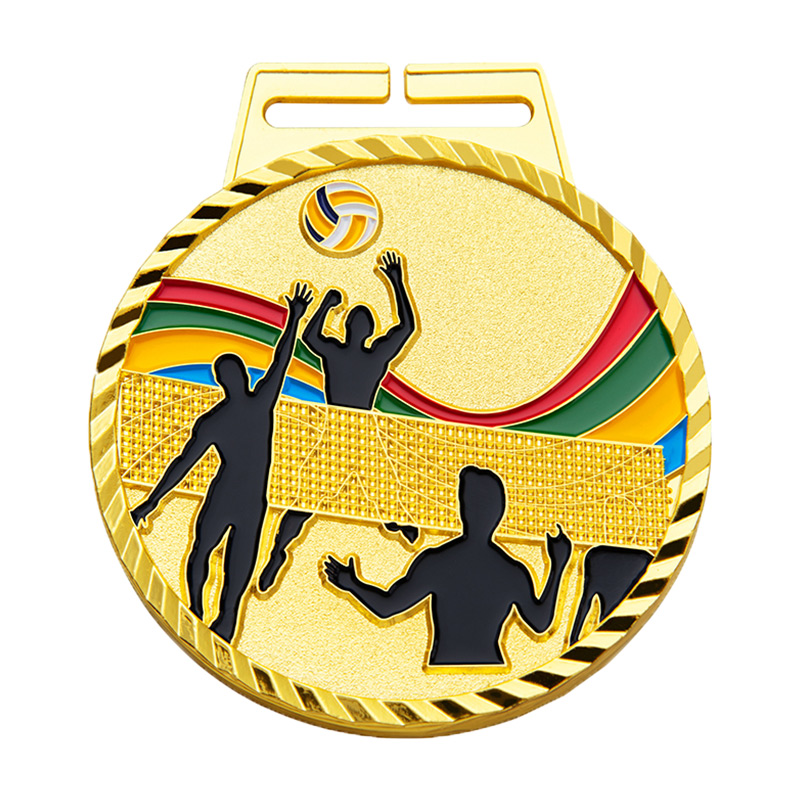 MM218 Volleyball Medal-Zinc d70(2.75