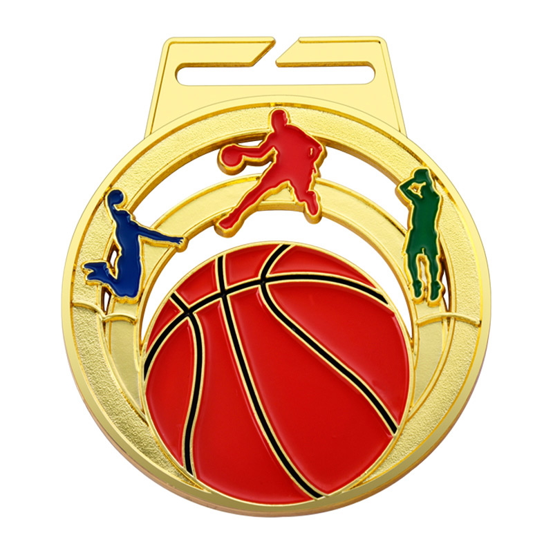 MM263 Basketball Medal-Zinc d65(2.55'') i38(1.5'') t4 