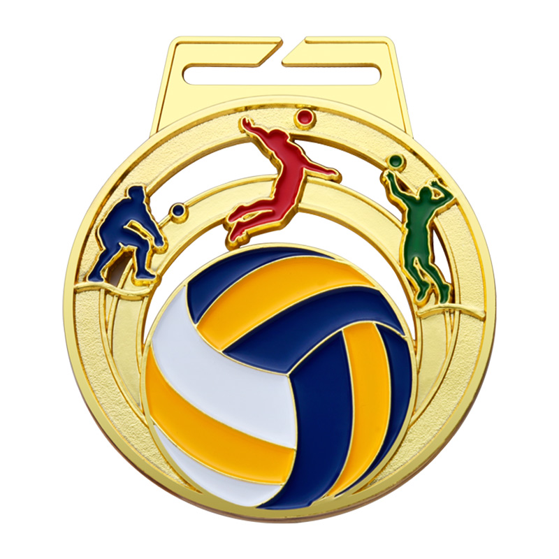 MM264 Volleyball Medal-Zinc d65(2.55'') i38(1.5'') t4