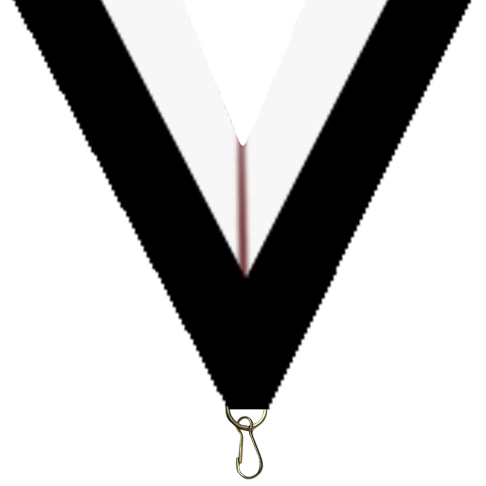 RB-30 880mm×22mm(34''×7/8'') Ribbon with clip BLACK-WHITE Color in stock